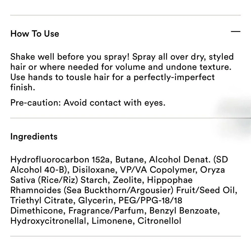 Amika Un.done Volume and Matte Texture Spray 5.3 oz 192 ml Beachy Hair Finish